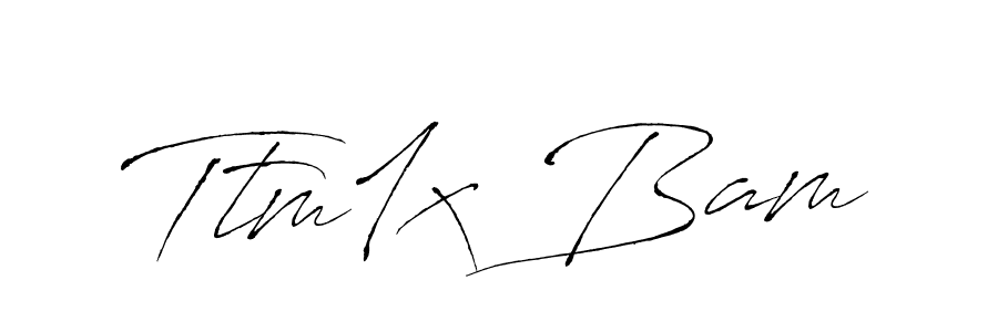 How to make Ttm1x Bam name signature. Use Antro_Vectra style for creating short signs online. This is the latest handwritten sign. Ttm1x Bam signature style 6 images and pictures png