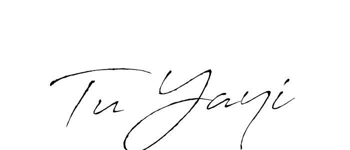 Use a signature maker to create a handwritten signature online. With this signature software, you can design (Antro_Vectra) your own signature for name Tu Yayi. Tu Yayi signature style 6 images and pictures png