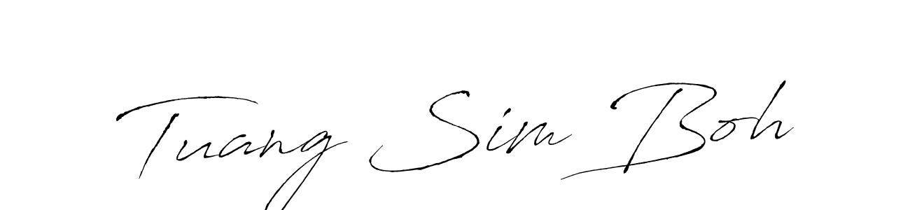 Similarly Antro_Vectra is the best handwritten signature design. Signature creator online .You can use it as an online autograph creator for name Tuang Sim Boh. Tuang Sim Boh signature style 6 images and pictures png