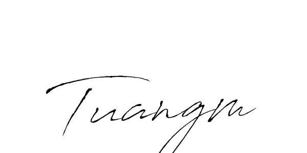 if you are searching for the best signature style for your name Tuangm. so please give up your signature search. here we have designed multiple signature styles  using Antro_Vectra. Tuangm signature style 6 images and pictures png