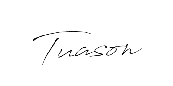 Design your own signature with our free online signature maker. With this signature software, you can create a handwritten (Antro_Vectra) signature for name Tuason. Tuason signature style 6 images and pictures png