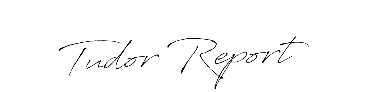 Create a beautiful signature design for name Tudor Report. With this signature (Antro_Vectra) fonts, you can make a handwritten signature for free. Tudor Report signature style 6 images and pictures png