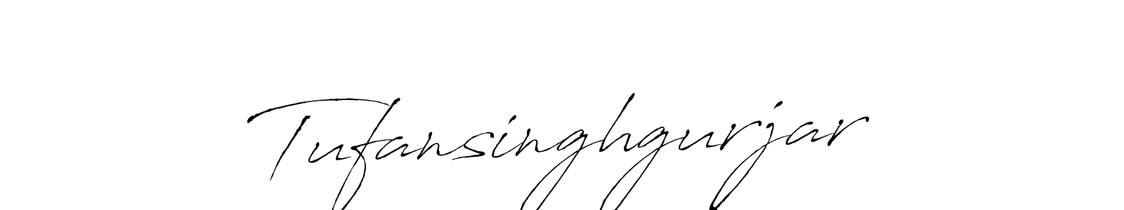 Make a beautiful signature design for name Tufansinghgurjar. With this signature (Antro_Vectra) style, you can create a handwritten signature for free. Tufansinghgurjar signature style 6 images and pictures png