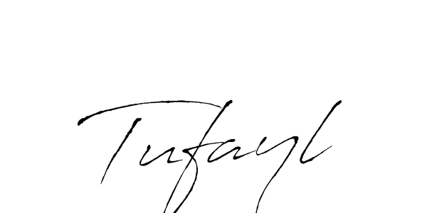 You should practise on your own different ways (Antro_Vectra) to write your name (Tufayl) in signature. don't let someone else do it for you. Tufayl signature style 6 images and pictures png