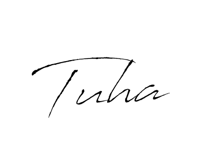 Tuha stylish signature style. Best Handwritten Sign (Antro_Vectra) for my name. Handwritten Signature Collection Ideas for my name Tuha. Tuha signature style 6 images and pictures png