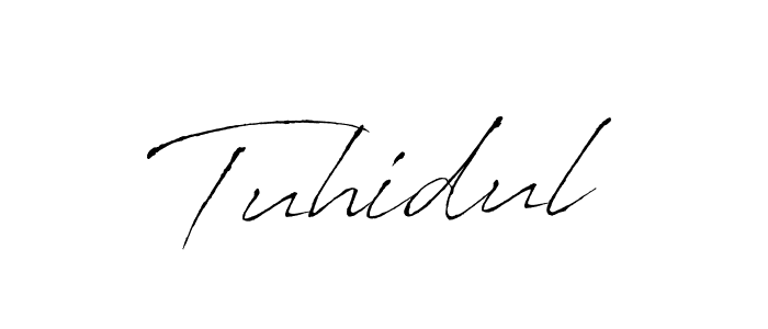 Create a beautiful signature design for name Tuhidul. With this signature (Antro_Vectra) fonts, you can make a handwritten signature for free. Tuhidul signature style 6 images and pictures png