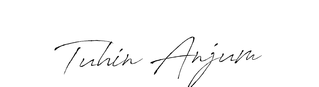 The best way (Antro_Vectra) to make a short signature is to pick only two or three words in your name. The name Tuhin Anjum include a total of six letters. For converting this name. Tuhin Anjum signature style 6 images and pictures png