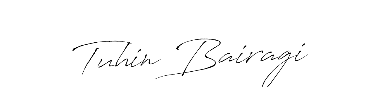 Tuhin Bairagi stylish signature style. Best Handwritten Sign (Antro_Vectra) for my name. Handwritten Signature Collection Ideas for my name Tuhin Bairagi. Tuhin Bairagi signature style 6 images and pictures png