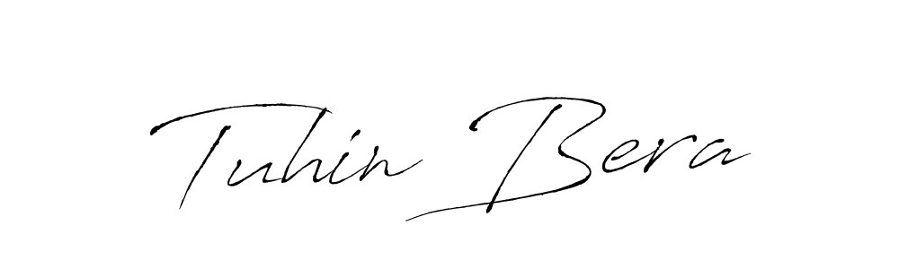 You should practise on your own different ways (Antro_Vectra) to write your name (Tuhin Bera) in signature. don't let someone else do it for you. Tuhin Bera signature style 6 images and pictures png