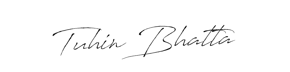 Design your own signature with our free online signature maker. With this signature software, you can create a handwritten (Antro_Vectra) signature for name Tuhin Bhatta. Tuhin Bhatta signature style 6 images and pictures png