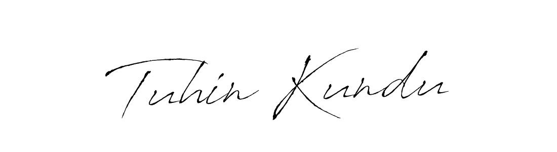Antro_Vectra is a professional signature style that is perfect for those who want to add a touch of class to their signature. It is also a great choice for those who want to make their signature more unique. Get Tuhin Kundu name to fancy signature for free. Tuhin Kundu signature style 6 images and pictures png