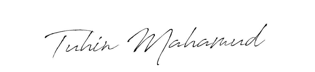 Tuhin Mahamud stylish signature style. Best Handwritten Sign (Antro_Vectra) for my name. Handwritten Signature Collection Ideas for my name Tuhin Mahamud. Tuhin Mahamud signature style 6 images and pictures png