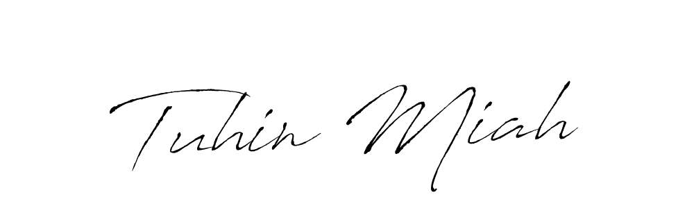 Tuhin Miah stylish signature style. Best Handwritten Sign (Antro_Vectra) for my name. Handwritten Signature Collection Ideas for my name Tuhin Miah. Tuhin Miah signature style 6 images and pictures png