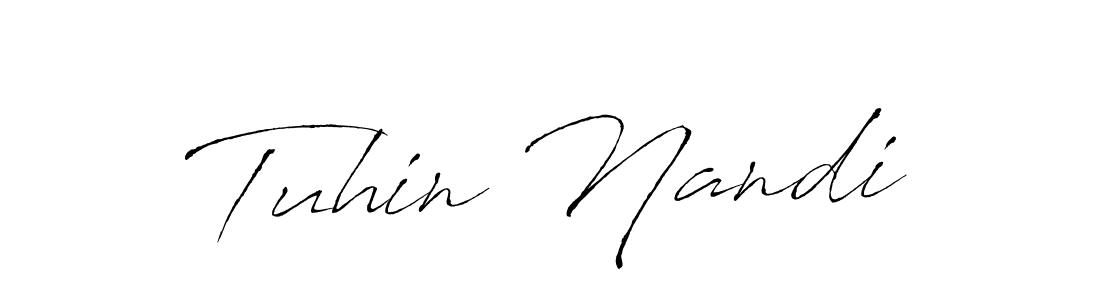 You should practise on your own different ways (Antro_Vectra) to write your name (Tuhin Nandi) in signature. don't let someone else do it for you. Tuhin Nandi signature style 6 images and pictures png