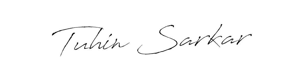 Make a beautiful signature design for name Tuhin Sarkar. With this signature (Antro_Vectra) style, you can create a handwritten signature for free. Tuhin Sarkar signature style 6 images and pictures png