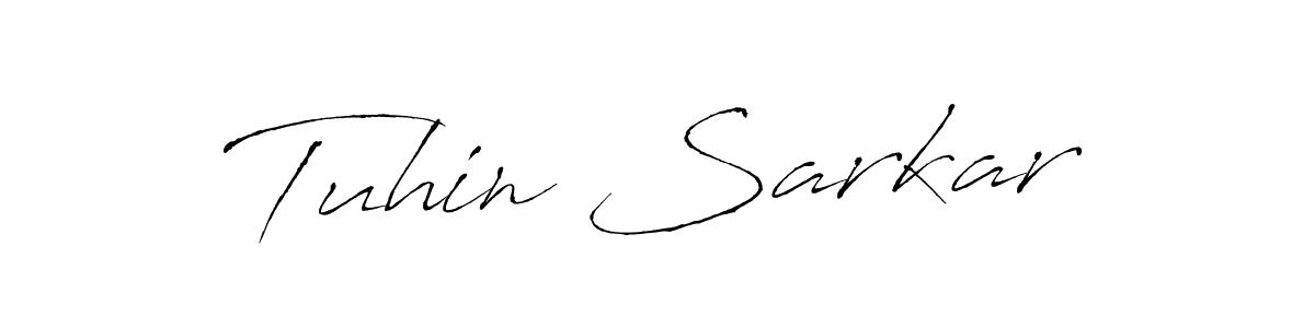 How to make Tuhin Sarkar name signature. Use Antro_Vectra style for creating short signs online. This is the latest handwritten sign. Tuhin Sarkar signature style 6 images and pictures png