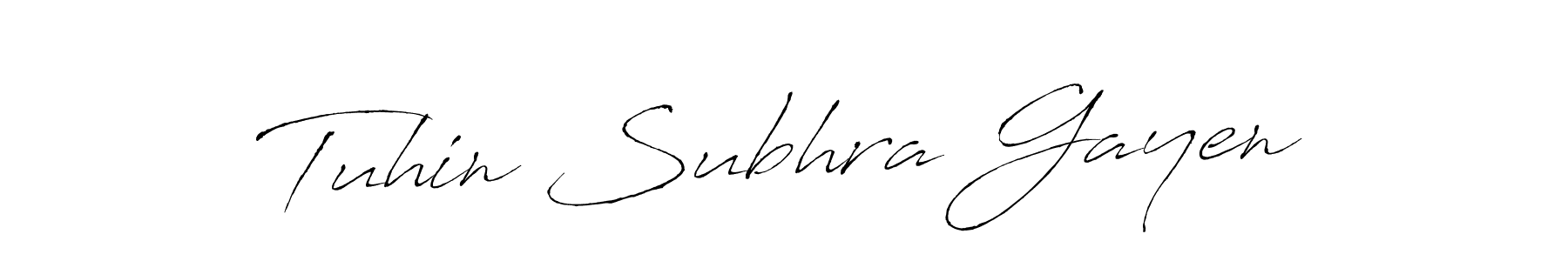 It looks lik you need a new signature style for name Tuhin Subhra Gayen. Design unique handwritten (Antro_Vectra) signature with our free signature maker in just a few clicks. Tuhin Subhra Gayen signature style 6 images and pictures png