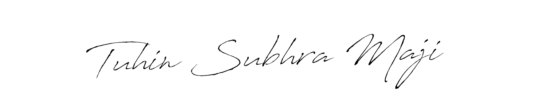 Create a beautiful signature design for name Tuhin Subhra Maji. With this signature (Antro_Vectra) fonts, you can make a handwritten signature for free. Tuhin Subhra Maji signature style 6 images and pictures png