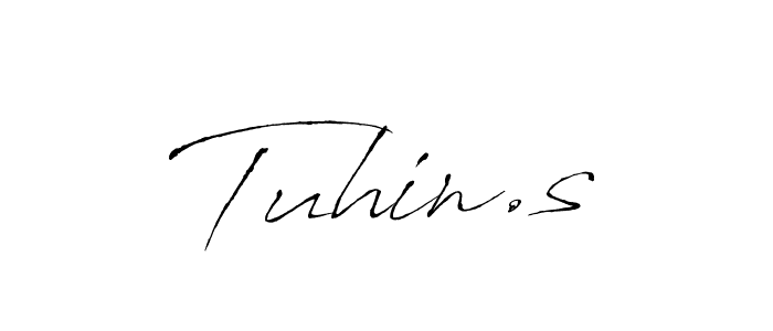 You should practise on your own different ways (Antro_Vectra) to write your name (Tuhin.s) in signature. don't let someone else do it for you. Tuhin.s signature style 6 images and pictures png