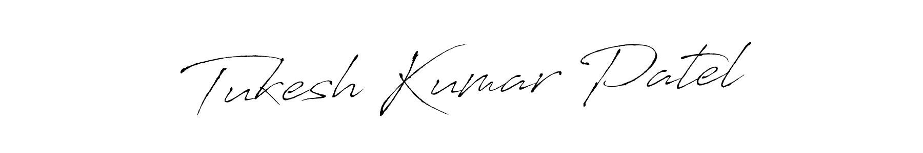 How to make Tukesh Kumar Patel name signature. Use Antro_Vectra style for creating short signs online. This is the latest handwritten sign. Tukesh Kumar Patel signature style 6 images and pictures png