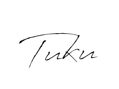 Design your own signature with our free online signature maker. With this signature software, you can create a handwritten (Antro_Vectra) signature for name Tuku. Tuku signature style 6 images and pictures png