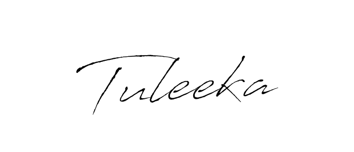 How to make Tuleeka signature? Antro_Vectra is a professional autograph style. Create handwritten signature for Tuleeka name. Tuleeka signature style 6 images and pictures png
