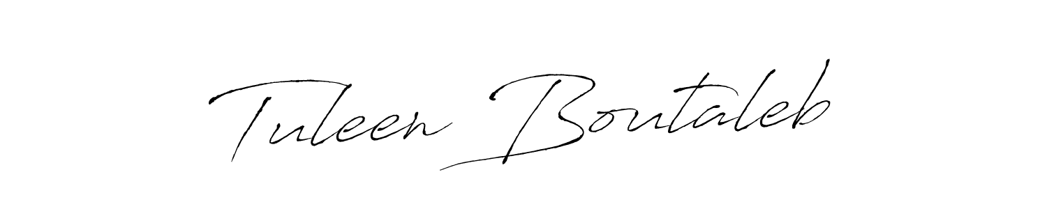 Make a beautiful signature design for name Tuleen Boutaleb. Use this online signature maker to create a handwritten signature for free. Tuleen Boutaleb signature style 6 images and pictures png