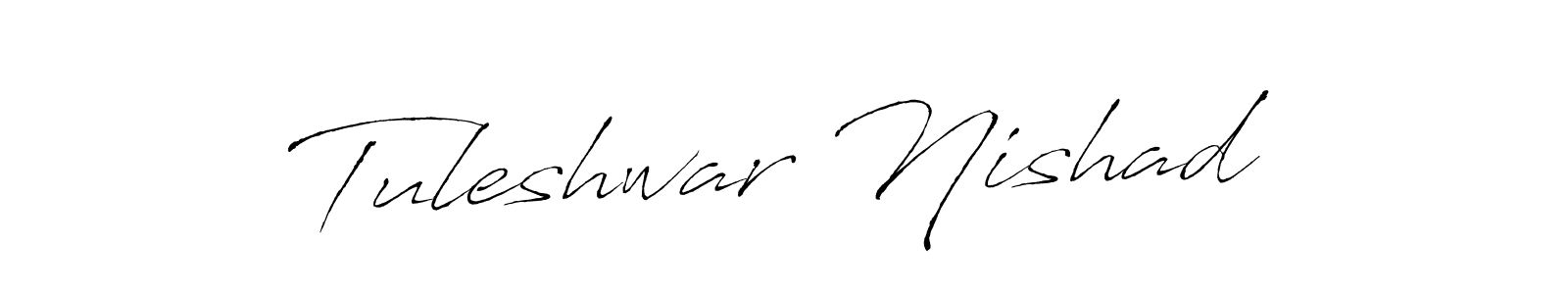 Make a beautiful signature design for name Tuleshwar Nishad. With this signature (Antro_Vectra) style, you can create a handwritten signature for free. Tuleshwar Nishad signature style 6 images and pictures png