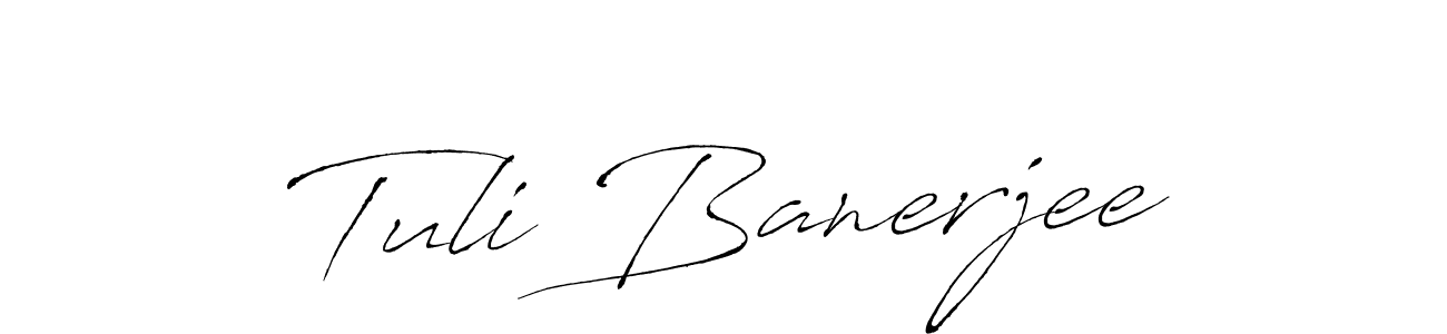 Also we have Tuli Banerjee name is the best signature style. Create professional handwritten signature collection using Antro_Vectra autograph style. Tuli Banerjee signature style 6 images and pictures png