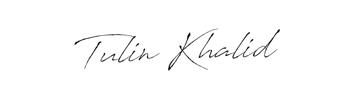 Also You can easily find your signature by using the search form. We will create Tulin Khalid name handwritten signature images for you free of cost using Antro_Vectra sign style. Tulin Khalid signature style 6 images and pictures png