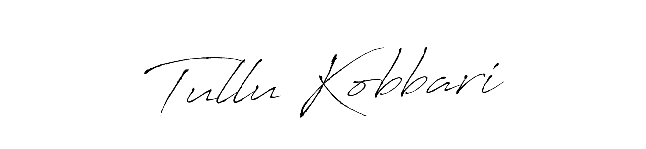 This is the best signature style for the Tullu Kobbari name. Also you like these signature font (Antro_Vectra). Mix name signature. Tullu Kobbari signature style 6 images and pictures png