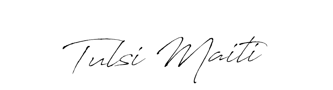 Also we have Tulsi Maiti name is the best signature style. Create professional handwritten signature collection using Antro_Vectra autograph style. Tulsi Maiti signature style 6 images and pictures png