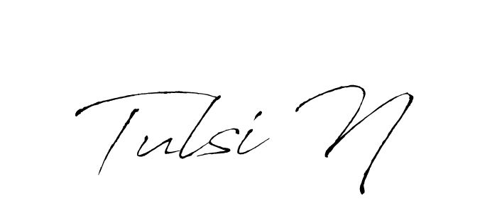 You should practise on your own different ways (Antro_Vectra) to write your name (Tulsi N) in signature. don't let someone else do it for you. Tulsi N signature style 6 images and pictures png