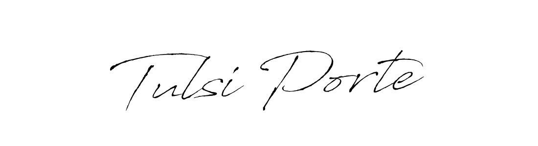 Similarly Antro_Vectra is the best handwritten signature design. Signature creator online .You can use it as an online autograph creator for name Tulsi Porte. Tulsi Porte signature style 6 images and pictures png