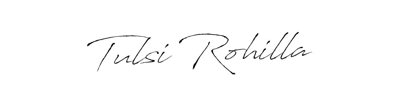 Design your own signature with our free online signature maker. With this signature software, you can create a handwritten (Antro_Vectra) signature for name Tulsi Rohilla. Tulsi Rohilla signature style 6 images and pictures png