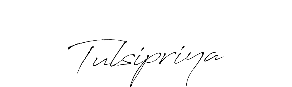 Make a beautiful signature design for name Tulsipriya. With this signature (Antro_Vectra) style, you can create a handwritten signature for free. Tulsipriya signature style 6 images and pictures png