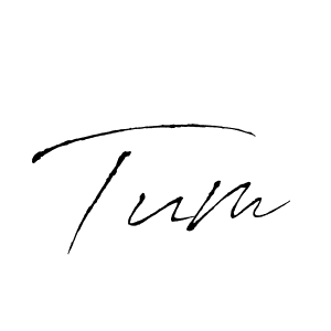 Design your own signature with our free online signature maker. With this signature software, you can create a handwritten (Antro_Vectra) signature for name Tum. Tum signature style 6 images and pictures png