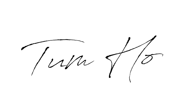 You should practise on your own different ways (Antro_Vectra) to write your name (Tum Ho) in signature. don't let someone else do it for you. Tum Ho signature style 6 images and pictures png