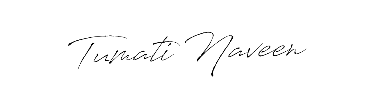 Create a beautiful signature design for name Tumati Naveen. With this signature (Antro_Vectra) fonts, you can make a handwritten signature for free. Tumati Naveen signature style 6 images and pictures png