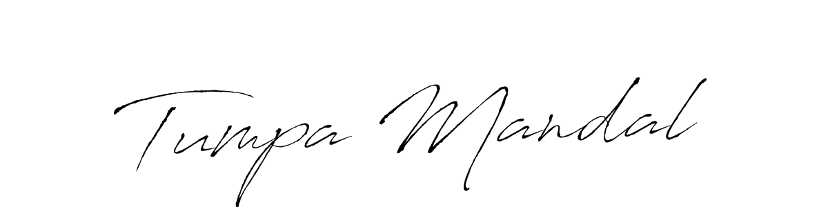 Make a beautiful signature design for name Tumpa Mandal. With this signature (Antro_Vectra) style, you can create a handwritten signature for free. Tumpa Mandal signature style 6 images and pictures png