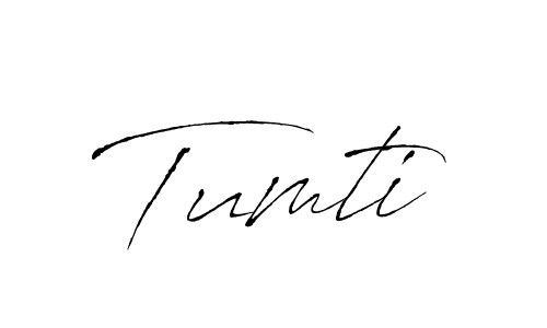 You should practise on your own different ways (Antro_Vectra) to write your name (Tumti) in signature. don't let someone else do it for you. Tumti signature style 6 images and pictures png