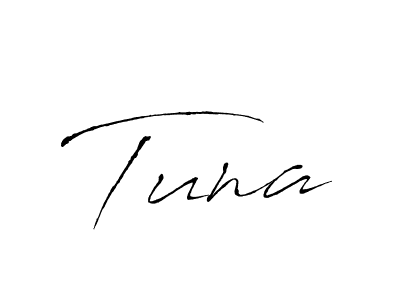 How to make Tuna signature? Antro_Vectra is a professional autograph style. Create handwritten signature for Tuna name. Tuna signature style 6 images and pictures png