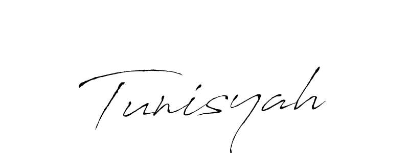 Make a beautiful signature design for name Tunisyah. With this signature (Antro_Vectra) style, you can create a handwritten signature for free. Tunisyah signature style 6 images and pictures png