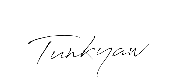 Design your own signature with our free online signature maker. With this signature software, you can create a handwritten (Antro_Vectra) signature for name Tunkyaw. Tunkyaw signature style 6 images and pictures png