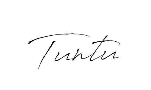 Make a beautiful signature design for name Tuntu. With this signature (Antro_Vectra) style, you can create a handwritten signature for free. Tuntu signature style 6 images and pictures png