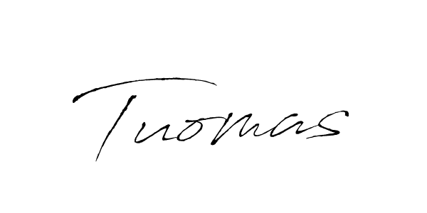 Make a beautiful signature design for name Tuomas. With this signature (Antro_Vectra) style, you can create a handwritten signature for free. Tuomas signature style 6 images and pictures png