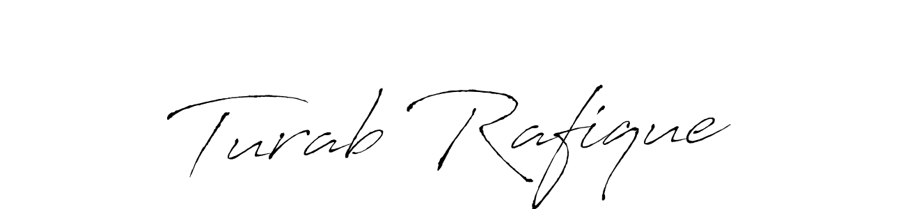 Make a beautiful signature design for name Turab Rafique. With this signature (Antro_Vectra) style, you can create a handwritten signature for free. Turab Rafique signature style 6 images and pictures png