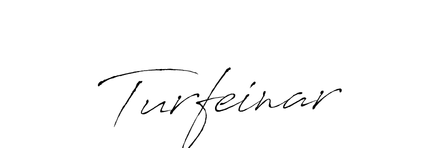 Design your own signature with our free online signature maker. With this signature software, you can create a handwritten (Antro_Vectra) signature for name Turfeinar. Turfeinar signature style 6 images and pictures png