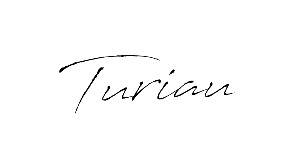 Create a beautiful signature design for name Turiau. With this signature (Antro_Vectra) fonts, you can make a handwritten signature for free. Turiau signature style 6 images and pictures png