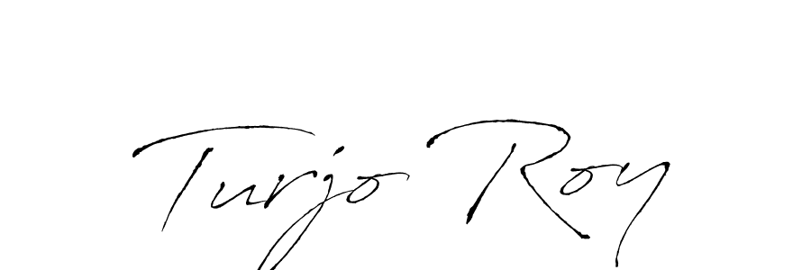 The best way (Antro_Vectra) to make a short signature is to pick only two or three words in your name. The name Turjo Roy include a total of six letters. For converting this name. Turjo Roy signature style 6 images and pictures png